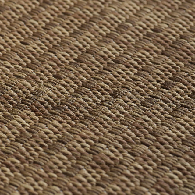 Muratap Solid binnen en buiten rond vloerkleed indoor & outdoor laagpolig effen beige- 160 cm rond 2934479 large