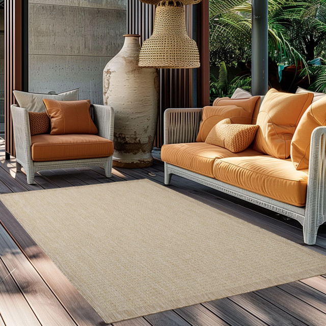 Muratap Solid binnen en buiten vloerkleed indoor & outdoor laagpolig effen - 140x200 cm 2934512 large