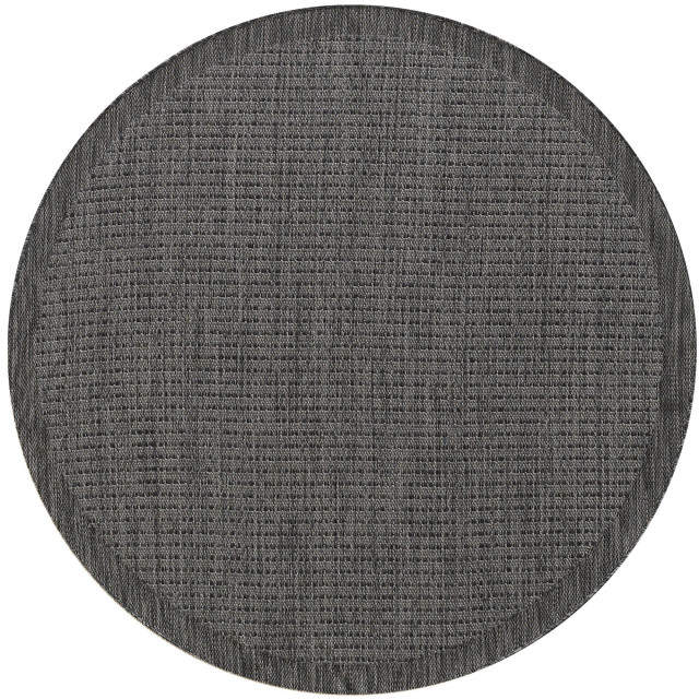 Muratap Solid binnen en buiten rond vloerkleed indoor & outdoor laagpolig effen - 200 cm rond 2934502 large