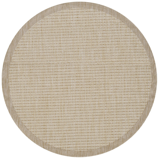 Muratap Solid binnen en buiten rond vloerkleed indoor & outdoor laagpolig effen - 120 cm rond 2934516 large