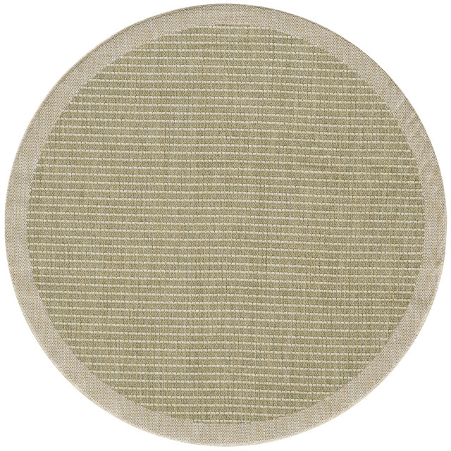 Muratap Solid binnen en buiten rond vloerkleed indoor & outdoor laagpolig effen - 160 cm rond 2934467 large