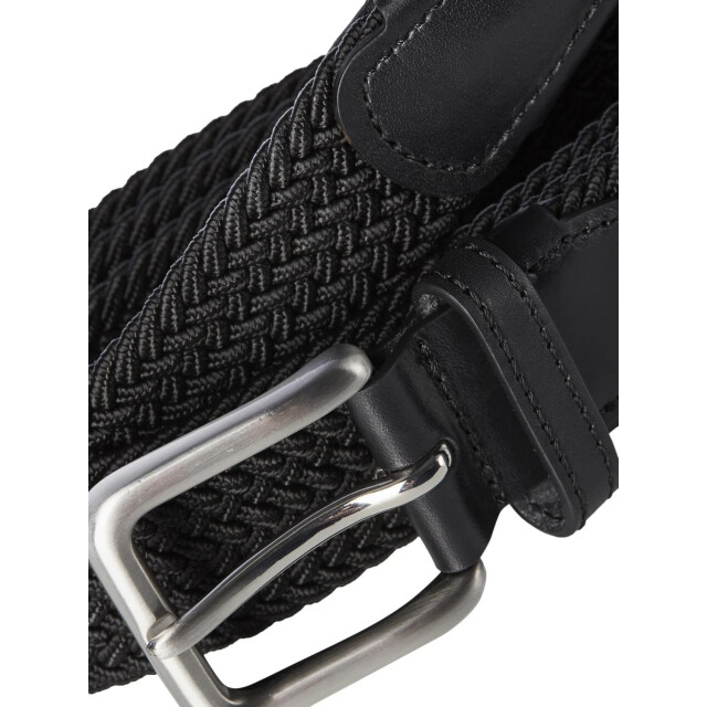 Jack & Jones Heren riem jacspring gevlochten 12118114-Zwart large