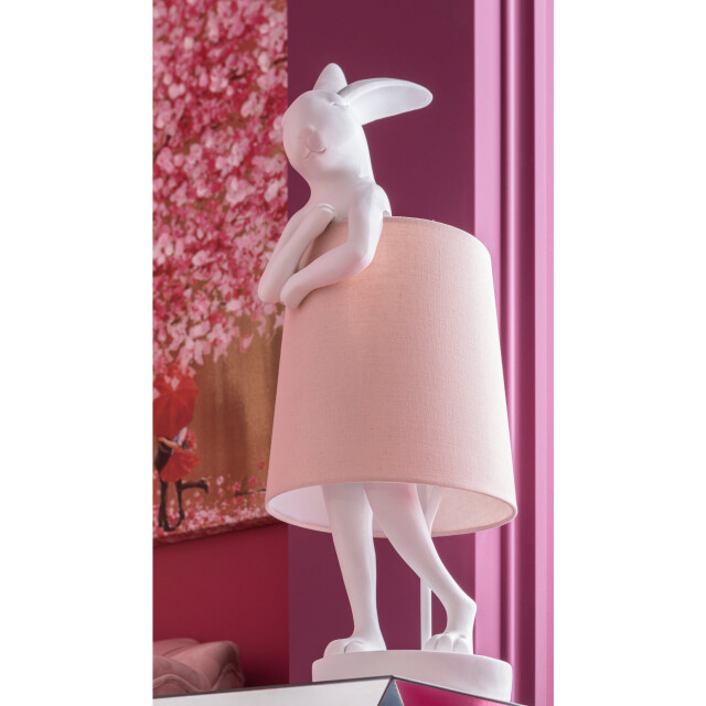 Kare Design Kare tafellamp animal rabbit white rose 50cm 2885347 large