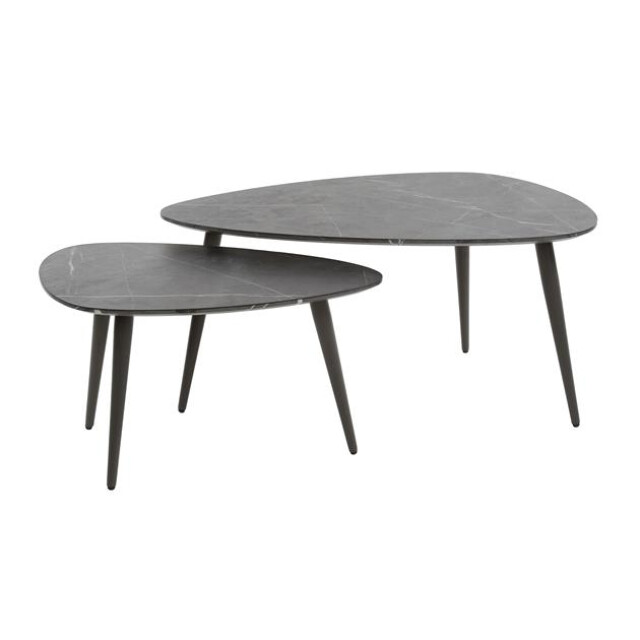 Hoyz salontafel set-2 pear shaped organisch 3d bruin 2917031 large