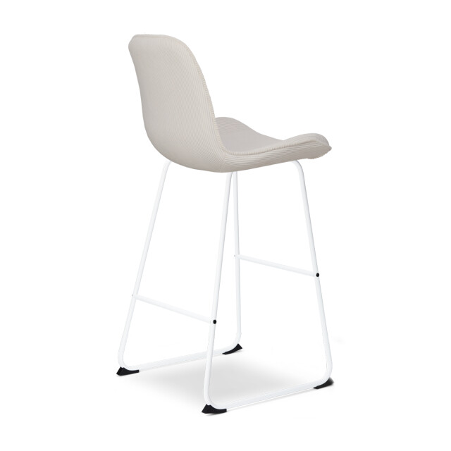 Nolon Nino-fé barkruk rib crème wit onderstel 75 cm set van 2 2832750 large