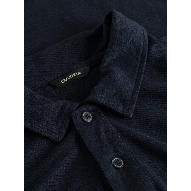 Gabba Duke linen polo ss 10806 night sky 10806 large