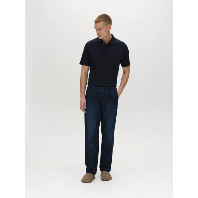 Gabba Duke linen polo ss 10806 night sky 10806 large