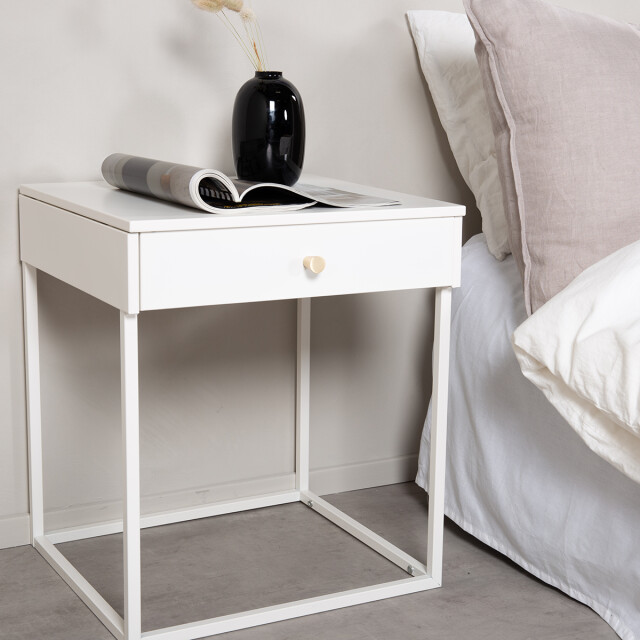 Nest living Lewis metalen nachtkastje 43 x 41 cm 2924124 large