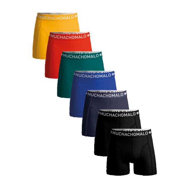 Muchachomalo Heren 7-pack boxershorts effen U-SOLID1010-1045 large