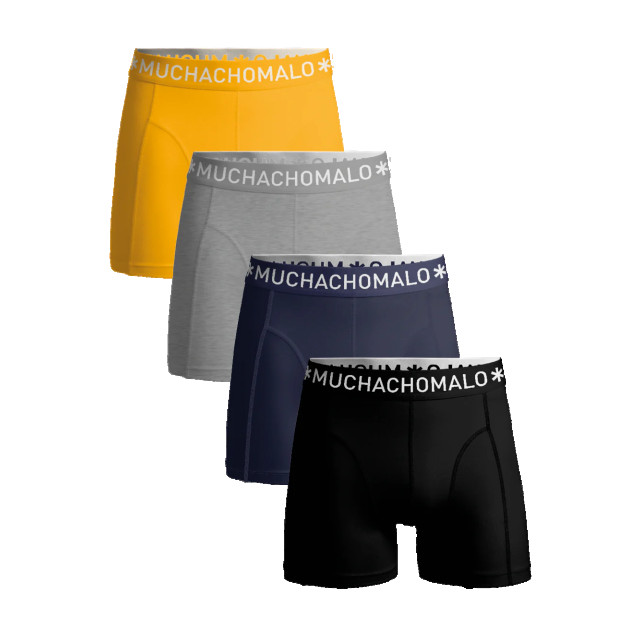 Muchachomalo Heren 4-pack boxershorts effen U-SOLID1010-1025 large