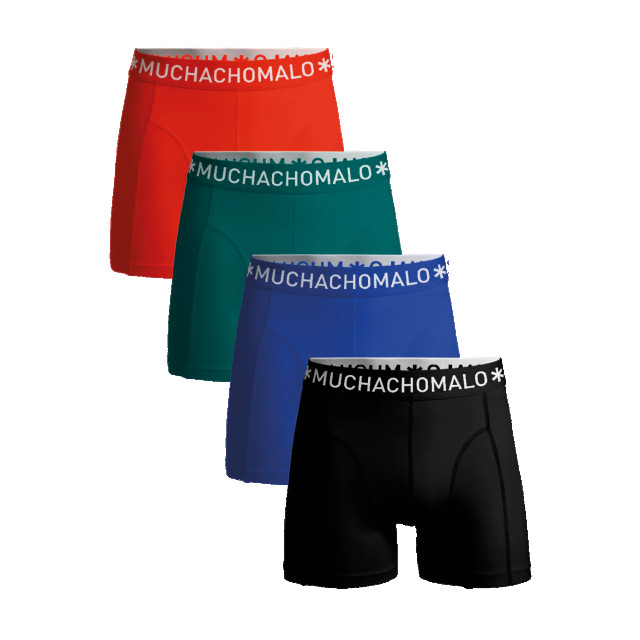 Muchachomalo Heren 4-pack boxershorts effen U-SOLID1010-1022 large