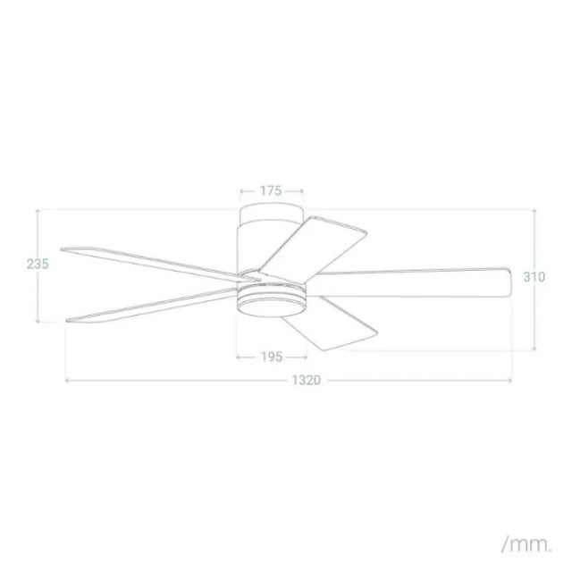 Cool Breeze Plafondventilator alice zonder verlichting Ø132cm 6 snelheden afstandsbediening - 2906984 large