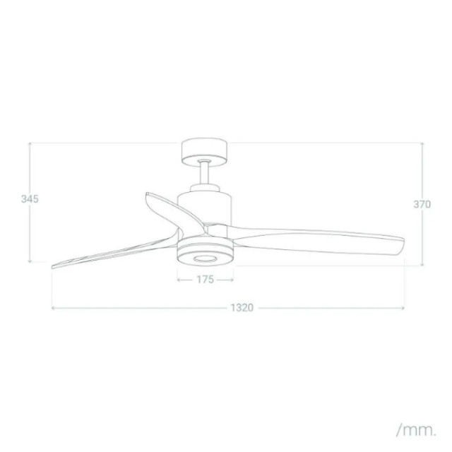 Cool Breeze Plafondventilator alma zonder verlichting Ø132cm 6 snelheden afstandsbediening - 2906982 large