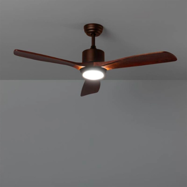 Ventiluxe Plafondventilator enzo met verlichting Ø132cm- 6 snelheden afstandsbediening forest 2927615 large