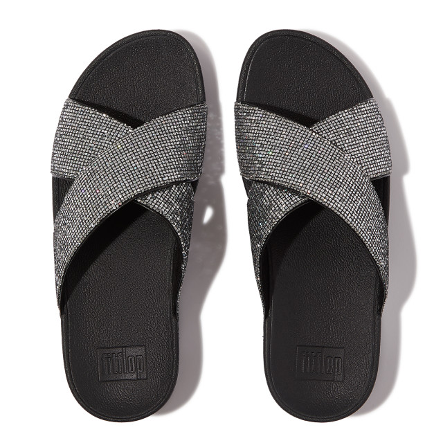 FitFlop Lulu cross slide glitterball IG1 large