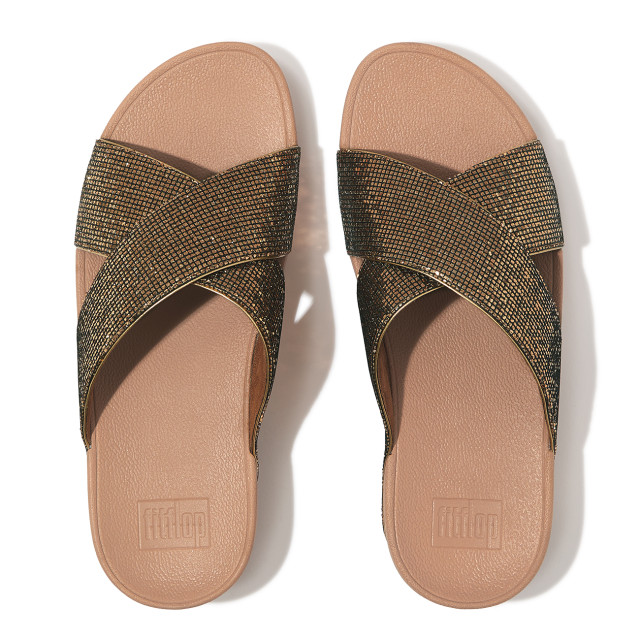 FitFlop Lulu cross slide glitterball IG1 large