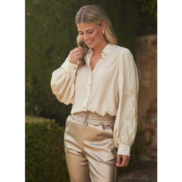 Nukus Fw240410 126 milanova blouse offwhite/gold FW240410 126 large