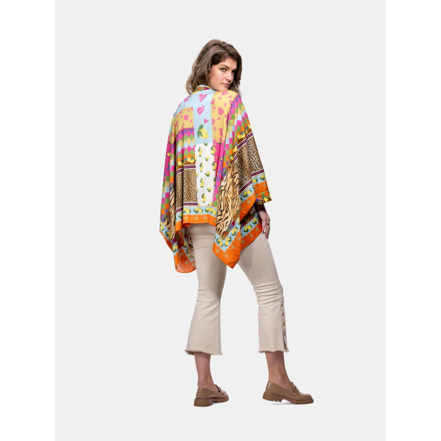 Mucho Gusto Poncho portinatx tropisch patchwork Poncho Portinatx Tropisch patchwork large