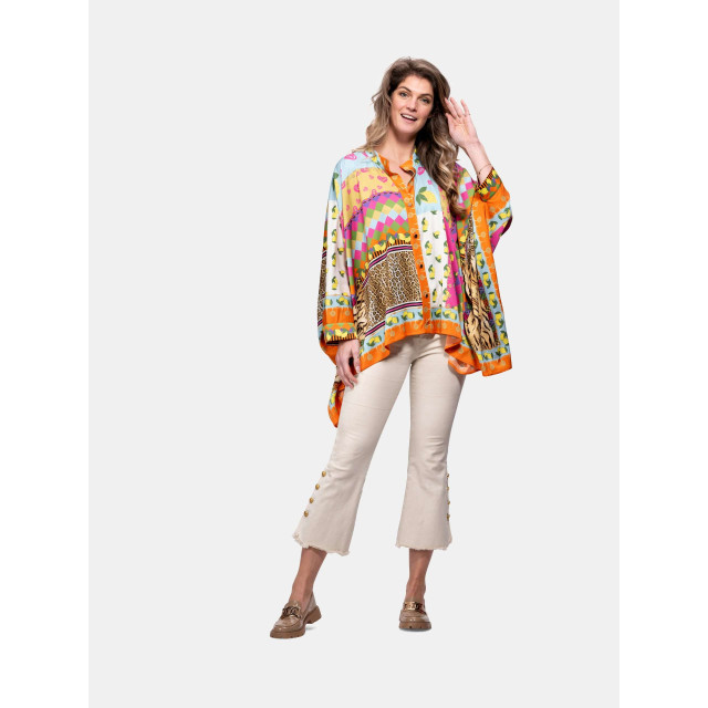 Mucho Gusto Poncho portinatx tropisch patchwork Poncho Portinatx Tropisch patchwork large