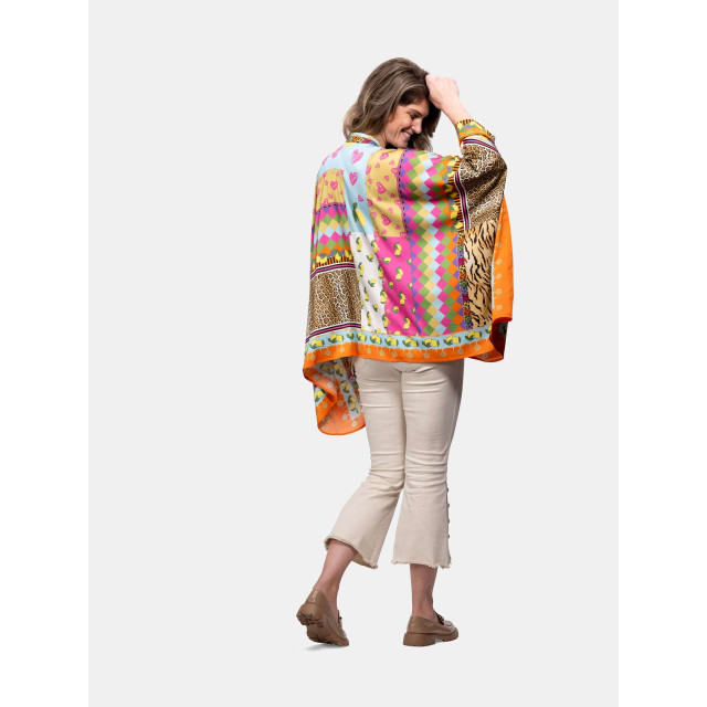 Mucho Gusto Poncho portinatx tropisch patchwork Poncho Portinatx Tropisch patchwork large