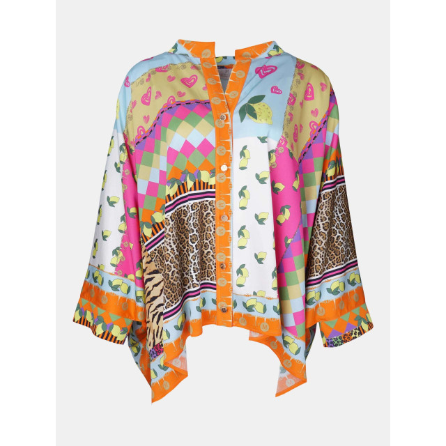 Mucho Gusto Poncho portinatx tropisch patchwork Poncho Portinatx Tropisch patchwork large