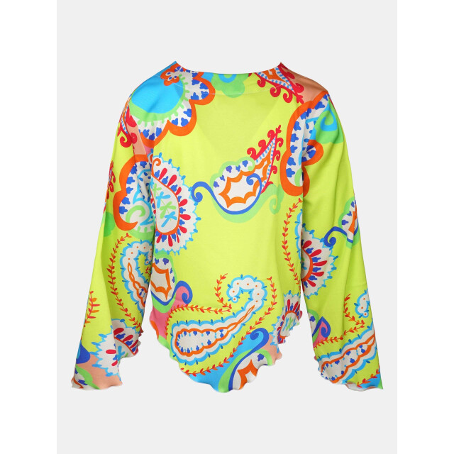 Mucho Gusto Blouse genua kleurrijke paisley print Blouse Genua Kleurrijke Paisley Print large
