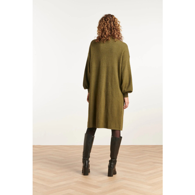 Smashed Lemon 23594 stijlvolle oversized cardigan in army green 23594-550-S large