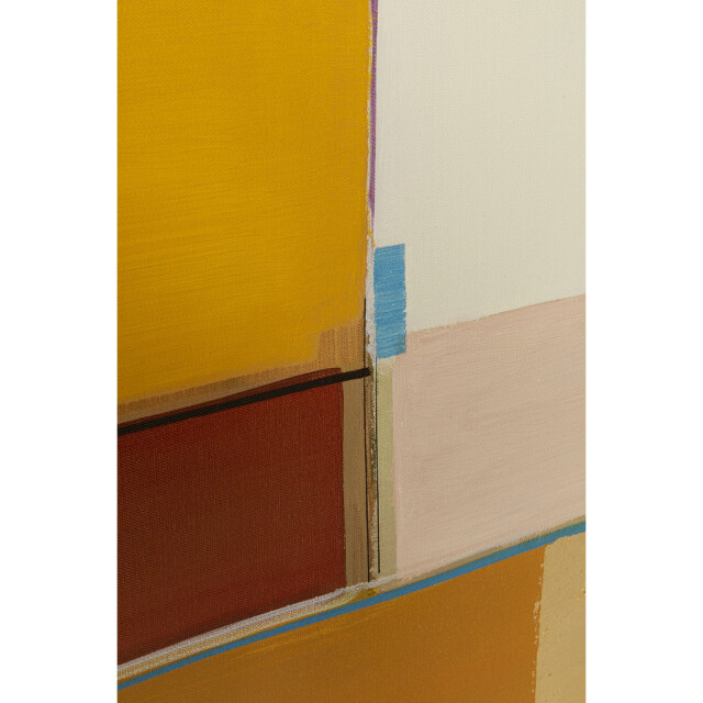 Kare Design Schilderij abstract shapes yellow 113x113cm 2885507 large