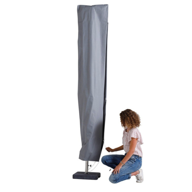 Madison Mega combi deal! parasol monaco flex iii light grey + voet + hoes 2936359 large