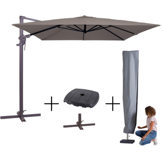 Madison Mega combi deal! parasol monaco flex iii + voet + hoes 2936354 large