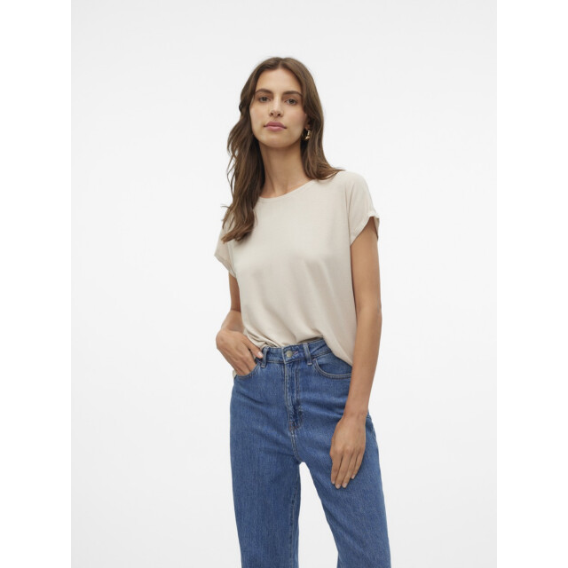 Vero Moda Vmlava glitter ss top stripe ga jrs zand dessin 4339.06.0023 large