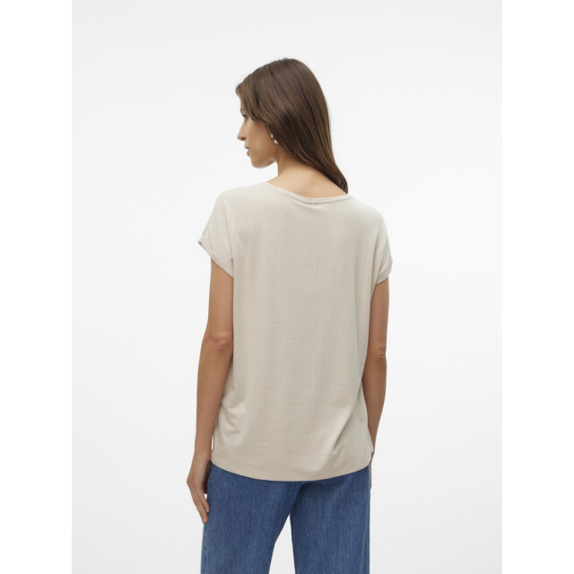 Vero Moda Vmlava glitter ss top stripe ga jrs zand dessin 4339.06.0023 large
