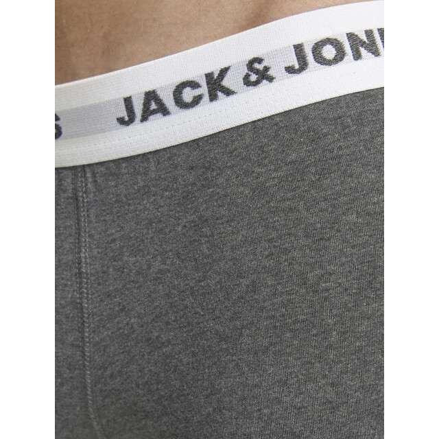 Jack & Jones Heren boxershorts jacsolid 12-pack effen onderbroeken 12189935-Black/4XBlack large