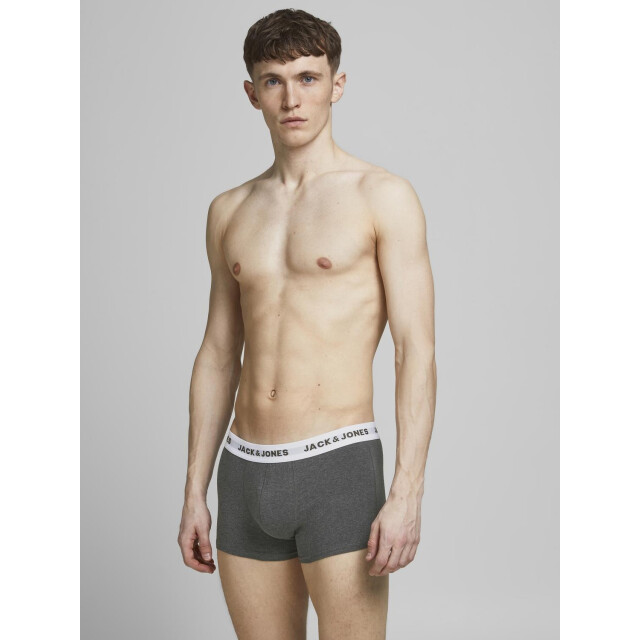 Jack & Jones Heren boxershorts jacsolid 12-pack effen onderbroeken 12189935-Black/4XBlack large