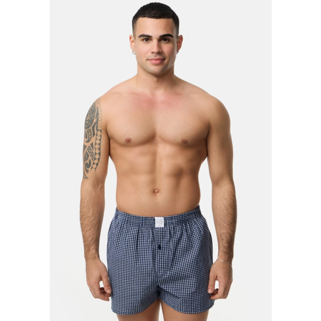 MG-1 Geweven wijde boxershorts heren core blauw 4-pack MG1-CORE-4-1 large