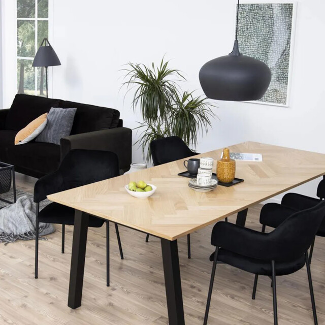 Lisomme Hilly houten eettafel visgraat 220 x 95 cm 2028671 large