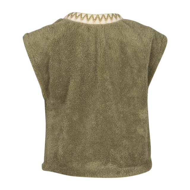 Kiestone Meisjes gilet essie donker KS9519 - Essie - Donker groen large