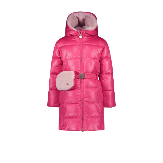 Le Chic Meisjes winterjas met riem en furry tas birdo tickle me C407-5202-232 large