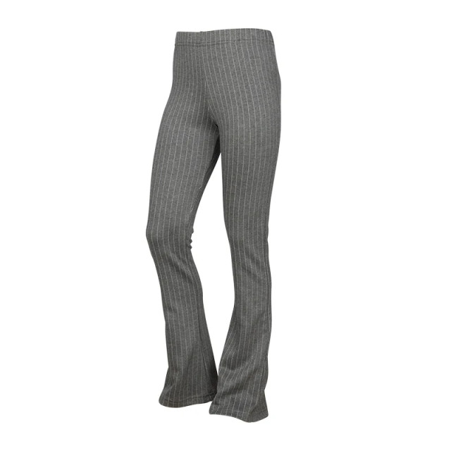 Kiestone Meisjes flair broek flair antraciet krijtstreep KS9573 - Flair - Antraciet krijtstreep large