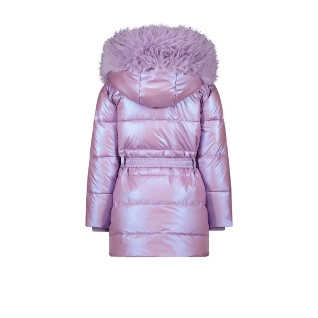 Le Chic Meisjes winterjas met capuchon en fur kraag bodette sweet plums C407-5205-624 large