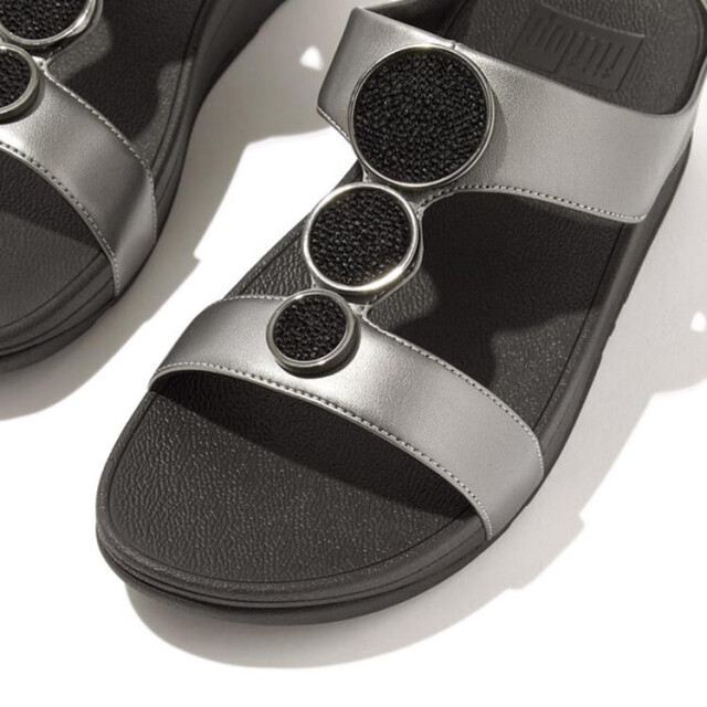 FitFlop Halo bead circle metallic tbar Halo bead circle metallic Tbar large