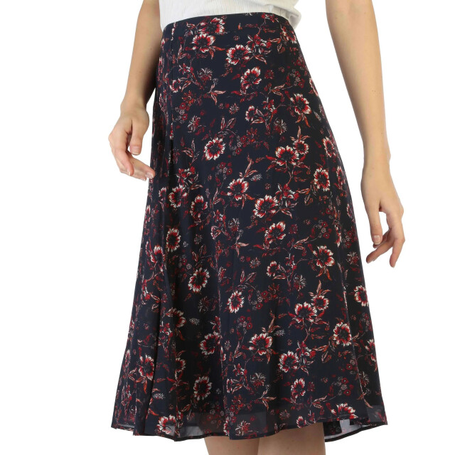 Tommy Hilfiger Zwart rok met bloemenprint Tommy Hilfiger Zwart Rok Met Bloemenprint large