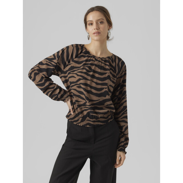 Vero Moda Vmshilah naja ls short top wvn ga dessin 4389.79.0052 large