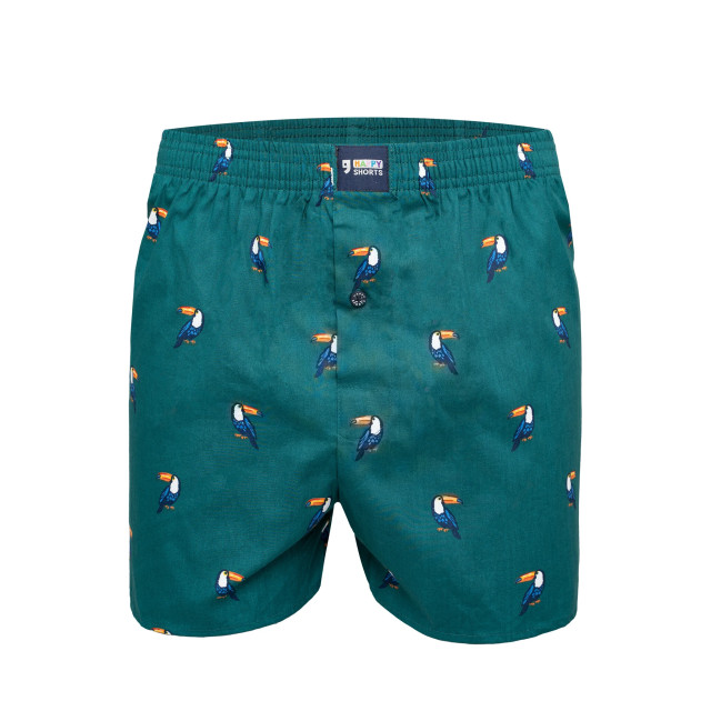 Happy Shorts X heren wijde boxershort met binnenbroek toekan print HS-X-343 large