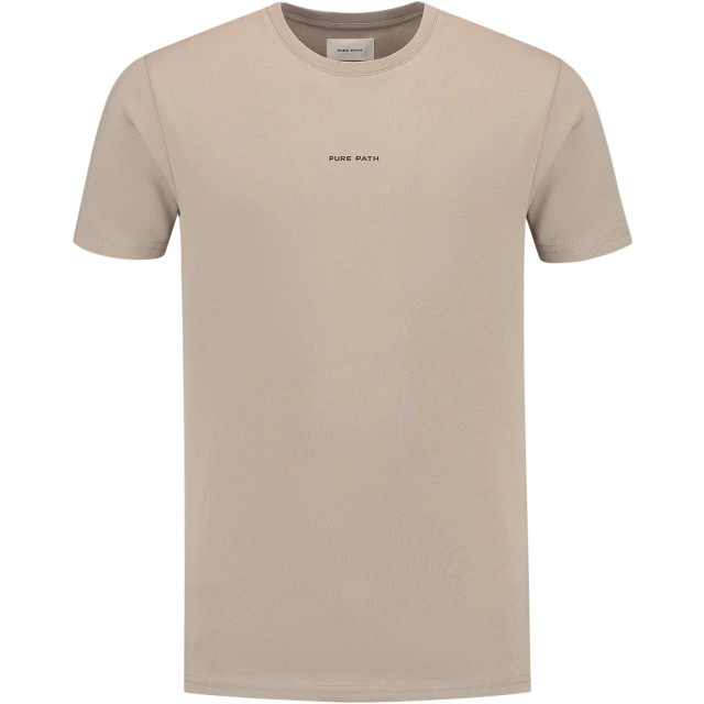 Pure Path Essential logo t-shirt taupe 10111-53 large