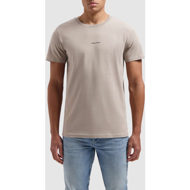 Pure Path Essential logo t-shirt taupe 10111-53 large