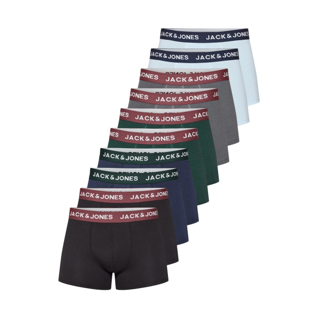 Jack & Jones Heren boxershorts effen jacsolid mega multipack 10-pack 12189937 large