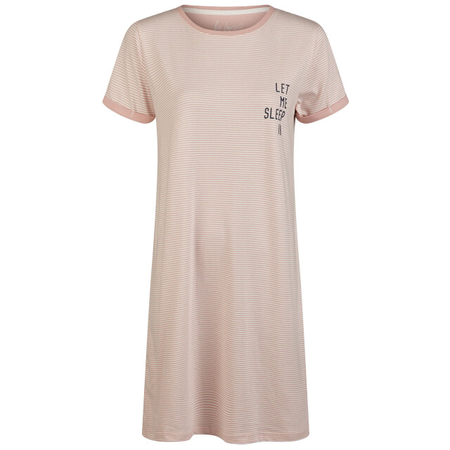 By Louise Essential dames nachthemd korte mouw gestreept BL-995-2 large