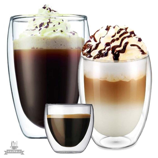 Krumble Koffie glas dubbelwandig 300ml 1394932 large