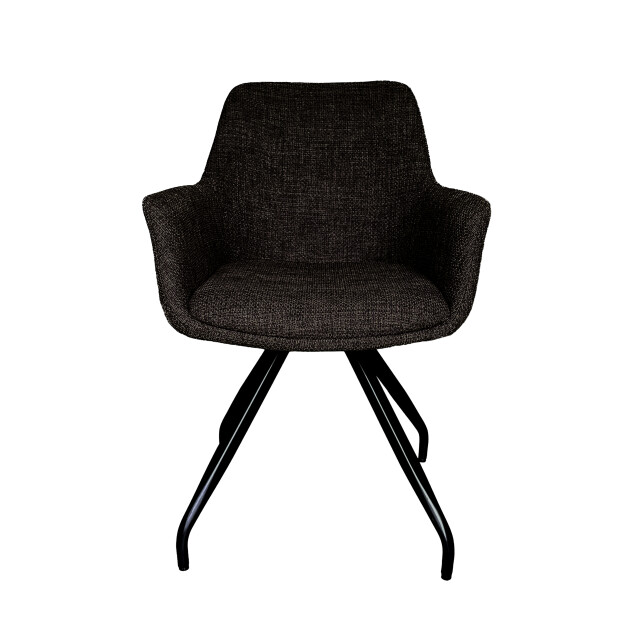 Livingfurn eetkamerstoel duke ebony - 2 stuk 2658032 large